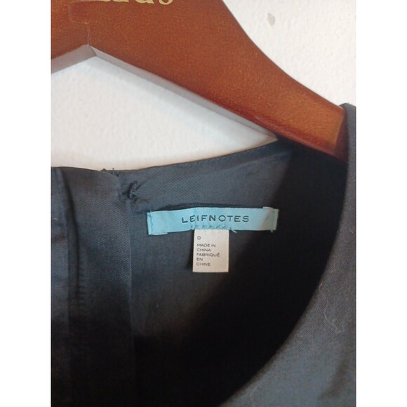 Anthropologie Leifnotes Black and White A-Line Corduroy Mini Dress Sz 0 - Picture 3 of 8